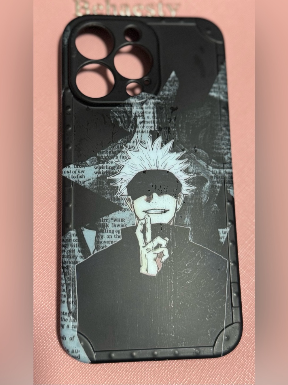 iPhone 13Pro
Black Anime Character Protective Phone Case for iPhone